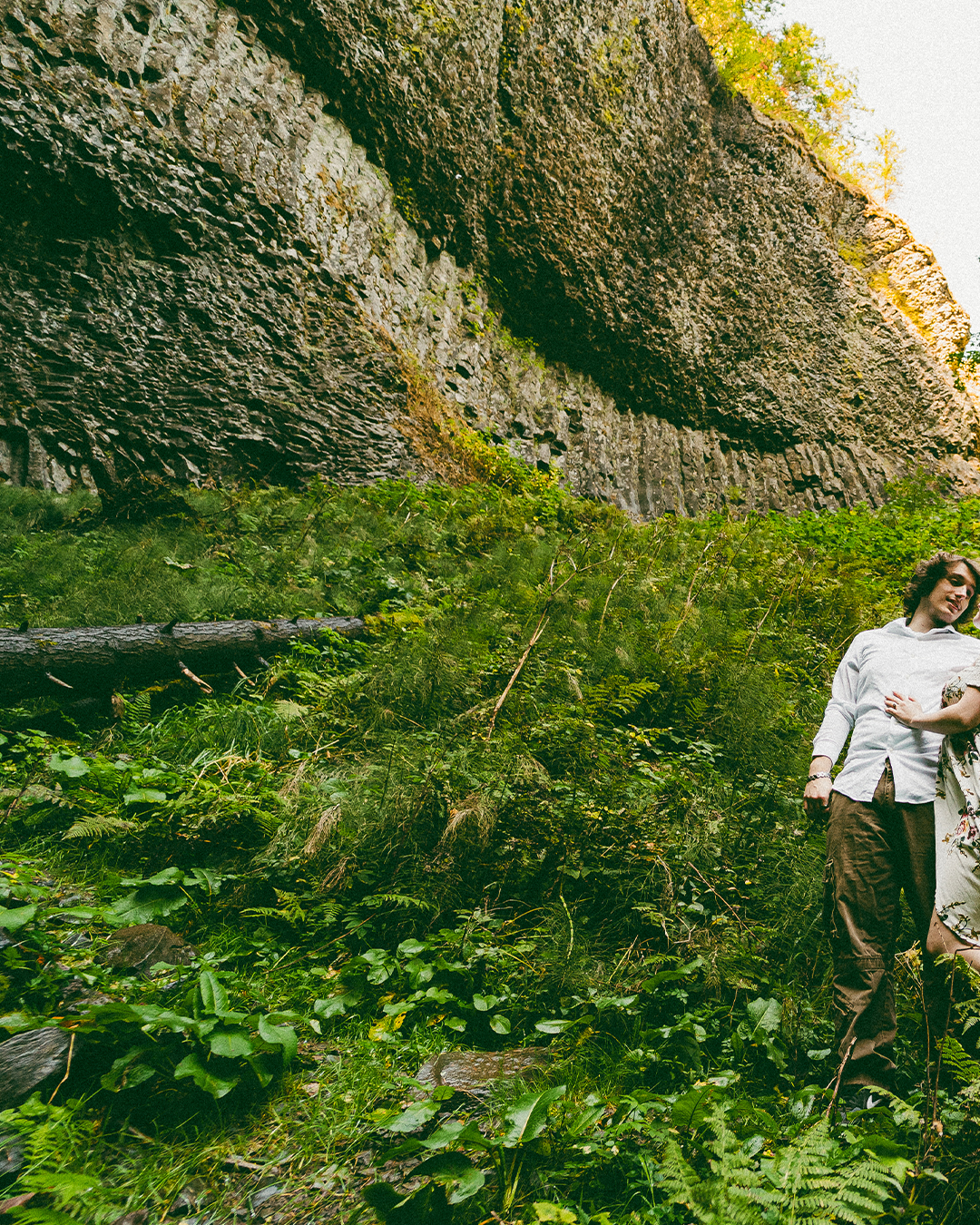 Destination Elopement at Latourell Falls, Columbia River Gorge — photograph 6 of 13